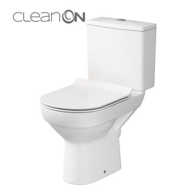 SET 601 WC COMPACT CITY NEW CLEANON 010, 3/5L, CAPAC WC DUROPLAST CU INCHIDERE LENTA SI DEMONTARE RAPIDA