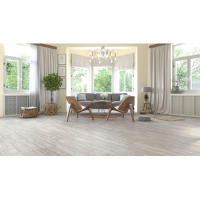 Gresie Porțelanată Rectificată 60x120 R ETERNAL - Greige