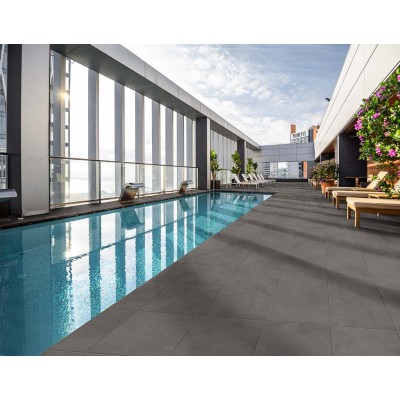 Gresie Porțelanată Rectificată 60x120 R EVOQUE - Antracit