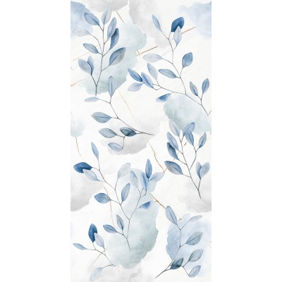 Gresie Porțelanată Rectificată Lucioastă 60x120 R LINE - Decor Frunze