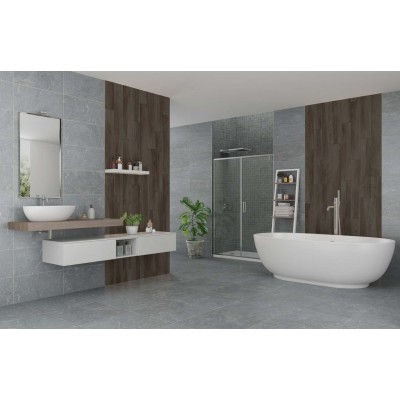 Gresie Porțelanată Rectificată 60x120 R STONELINE - Antracit