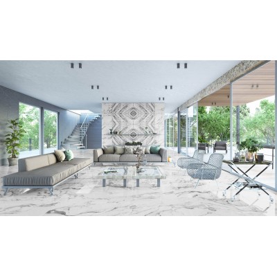 Gresie Porțelanată Rectificată Lucioasă 60x120 R SUPREME - Decor Reflection