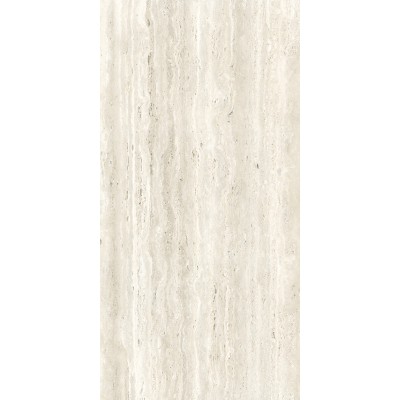 Gresie Porțelanată Rectificată Lucioasă 60x120 R TRAVERTINO - Gri