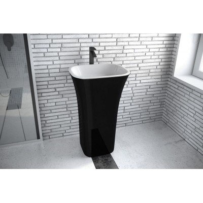 LAVOAR FREESTANDING ASSOS 40X50X85, BLACK&WHITE