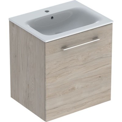MOBILIER 60 CM SELNOVA SQUARE CU LAVOAR, O USA,NUC AMERICAN HICKORY DESCHIS