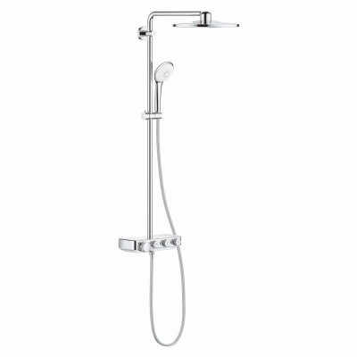 SISTEM DUS EUPHORIA TERMOSTATIC SMART CONTROL 310 DUO, CAP DUS RAINSHOWER 310 SMARTACTIVE, PARA DUS EUPHORIA 110 MASSAGE, FURTUN SILVERFLEX 1750 MM