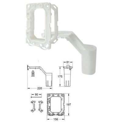 KIT CONVERSIE GROHE FRESH (COMPATIBIL CU RAPID SL)-SUPORT PENTRU PASTILE SPALARE WC