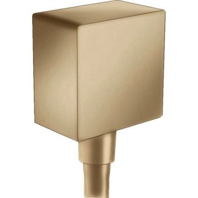 FixFit Square conector furtun dus  - brushed bronze