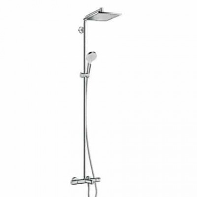 SISTEM DUS CROMETTA E 240 1JET TERMOSTATIC CU PIPA CADA