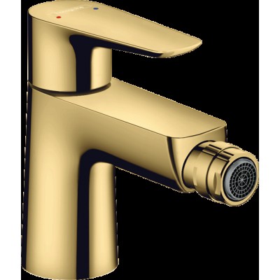 Baterie bideu Talis E cu ventil - polished gold optic