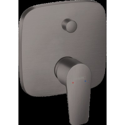 Ornament baterie cada/dus Talis E cu diverter incastrata (necesita IBOX) - brushed black chrome