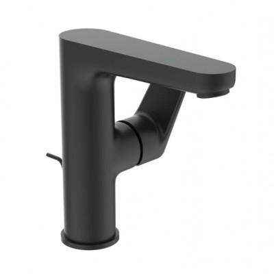 BATERIE LAVOAR H155 CERAFINE O SILK BLACK,CU PIPA INALTA SI VENTIL METALIC