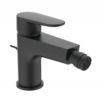 BATERIE BIDEU CERAFINE O SILK BLACK, VENTIL METALIC