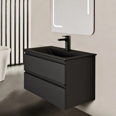 LAVOAR CONNECT AIR 64 CM PENTRU MONTAJ PE MOBILIER , SILK BLACK