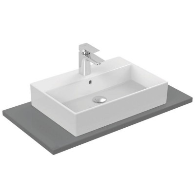 LAVOAR STRADA 60X42 CU GAURA PENTRU BATERIE SI PREAPLIN, GLAZURAT PE LATURA DIN SPATE, MONTAJ PE BLAT
