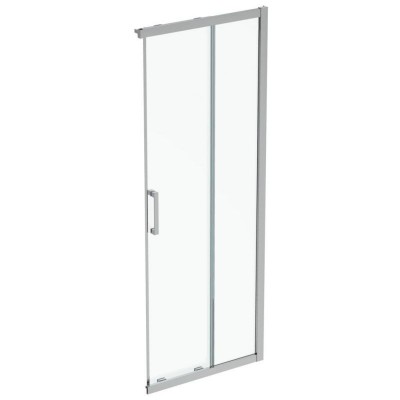 CABINA DE DUS PATRATA CONNECT 2, 80X80CM, H. 195, USI CULISANTE, STICLA 6MM TRATATA IDEALCLEAN, PROFIL CROM (NECESAR 2 BUC PT A FORMA O CABINA)