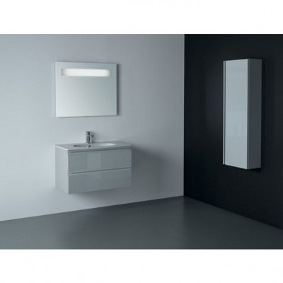 MOBILIER TESI SUSPENDAT 80 CM, 2 SERTARE, GRI DESCHIS LUCIOS