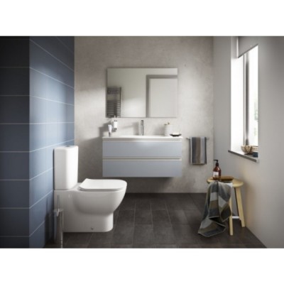 MOBILIER TESI SUSPENDAT 80 CM, 2 SERTARE,  ALBASTRU DESCHIS MAT