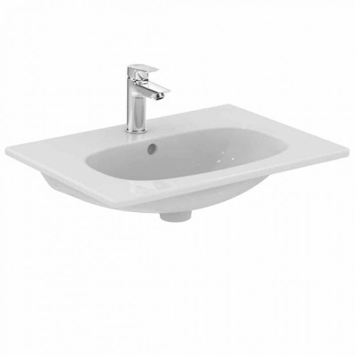 LAVOAR TESI 60 CM PENTRU MONTAJ PE MOBILIER, ALB