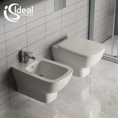 VAS WC ESEDRA SUSPENDAT AQUABLADE, 54.5X36.5, FIXARE COMPLET ASCUNSA