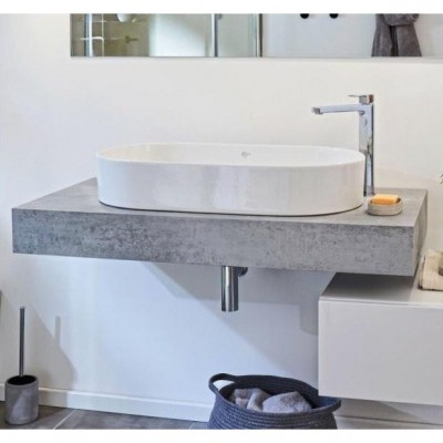 BLAT ADAPTO PT LAVOAR 105X50.5X12, FARA DECUPAJ, GRI PIETRIS