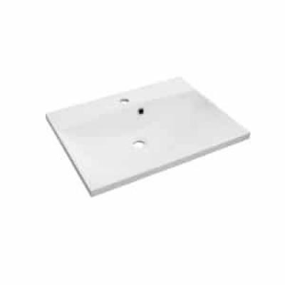 LAVOAR AMELIA 60X46 CM, MARMURA COMPOZITA, ALB