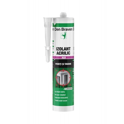 Izolant acrilic, alb, 280 ml - Den Braven