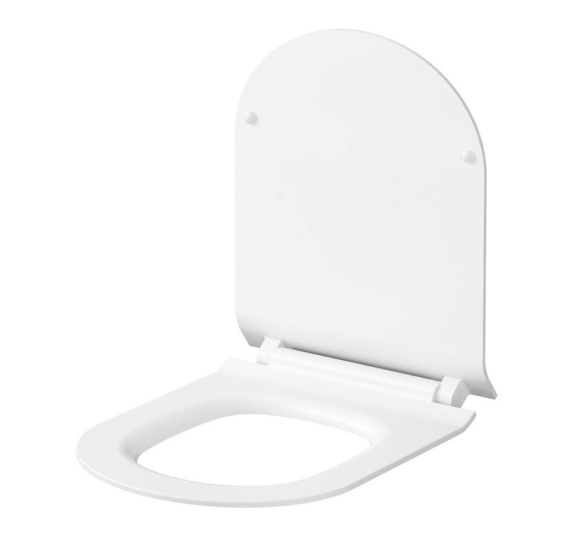 Cersanit Set 743 vas wc suspendat City oval New CleanOn cu capac slim duroplast inchidere lenta