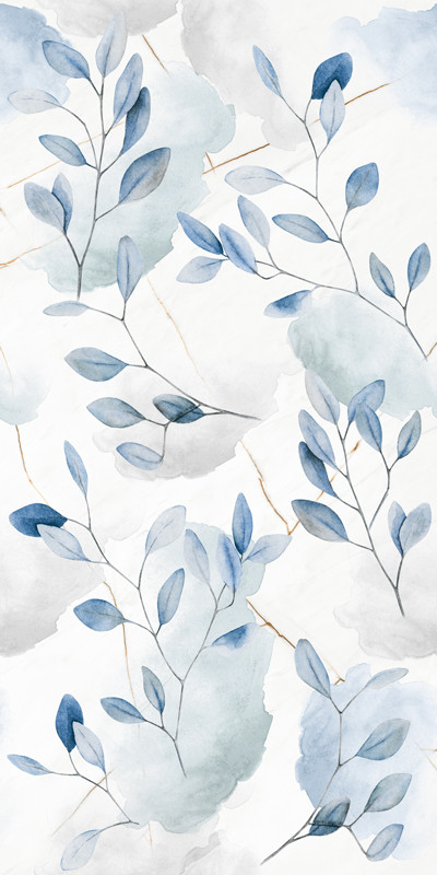 Gresie Porțelanată Rectificată Lucioastă 60x120 R LINE - Decor Frunze