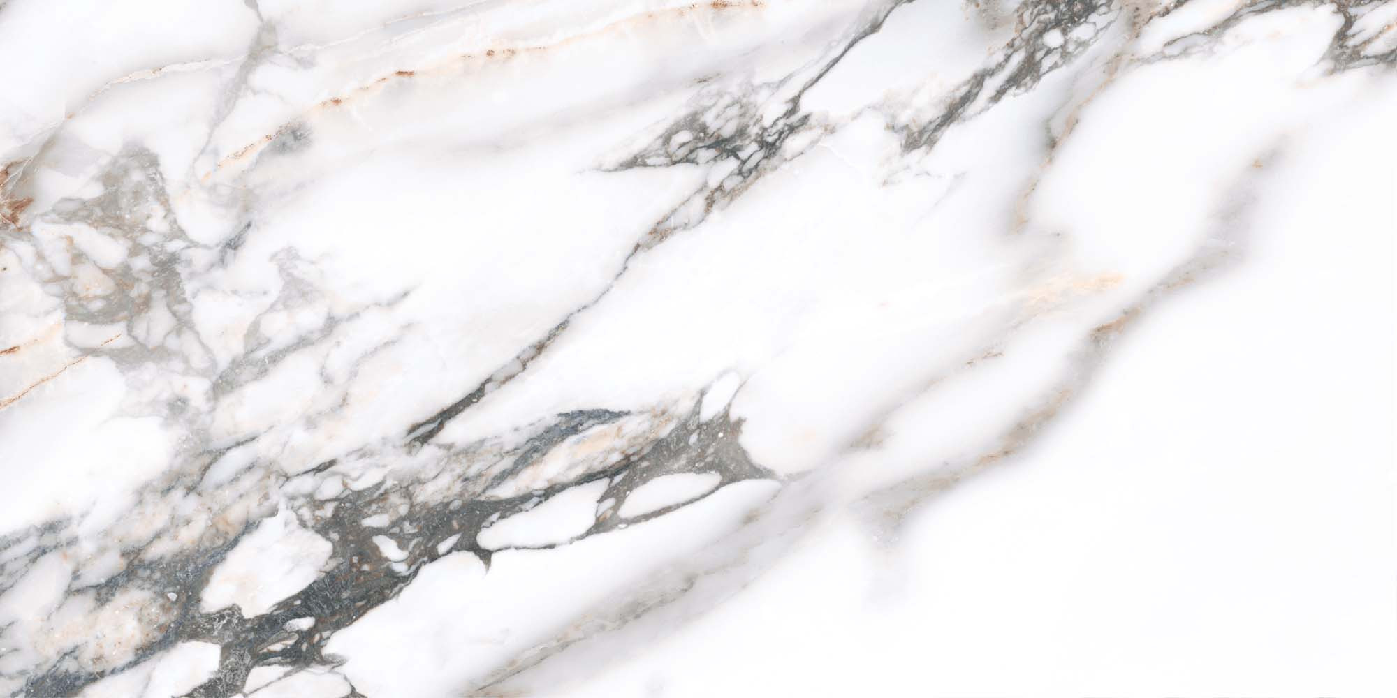 Gresie Porțelanată Rectificată Lucioastă 60x120 R MONET - Alb