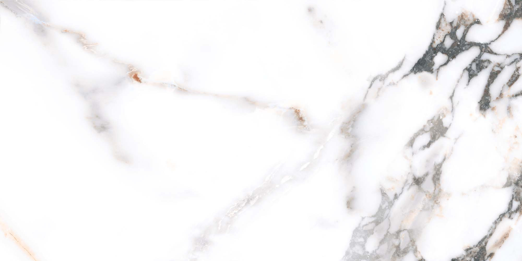 Gresie Porțelanată Rectificată 60x120 R MONET Satin Matt- Alb