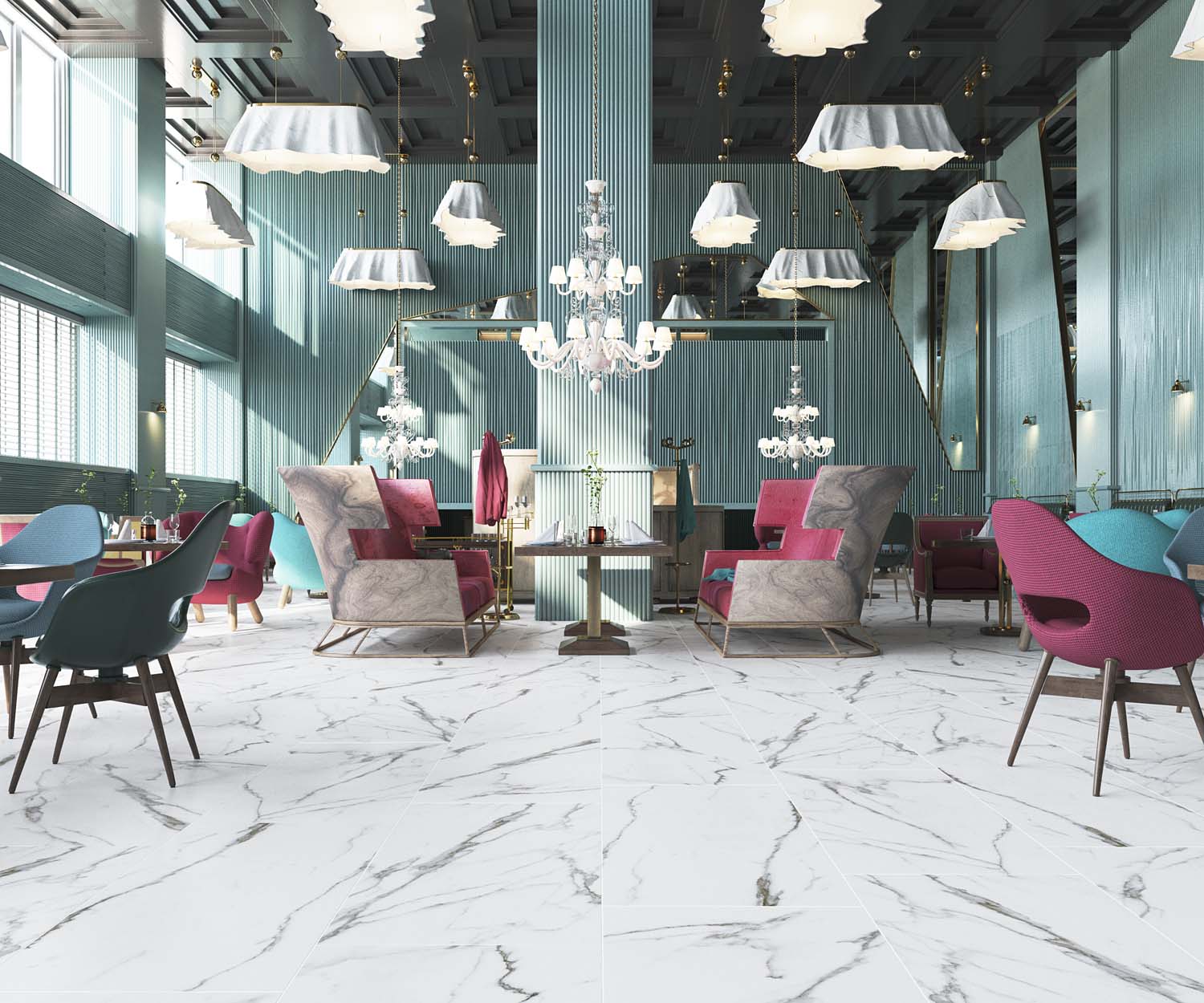 Gresie Porțelanată Rectificată Interior, Exterior 60x120 R QUARRY - Satin Matt - Alb - KAI Ceramics