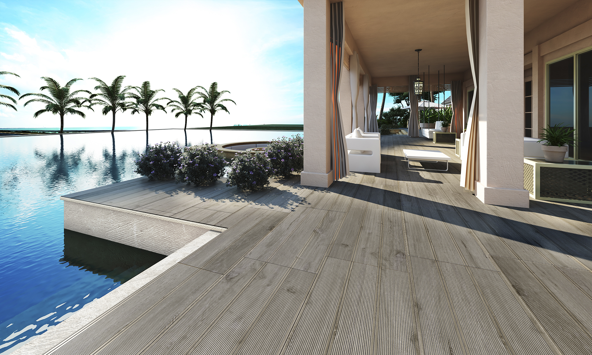 Gresie Porțelanată Rectificată 60x120 R SEQUOIA - Decking - Maro