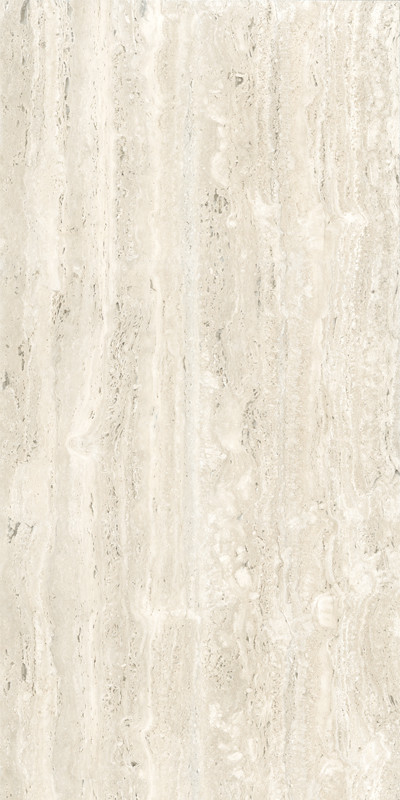 Gresie Porțelanată Rectificată Lucioasă 60x120 R TRAVERTINO - Gri