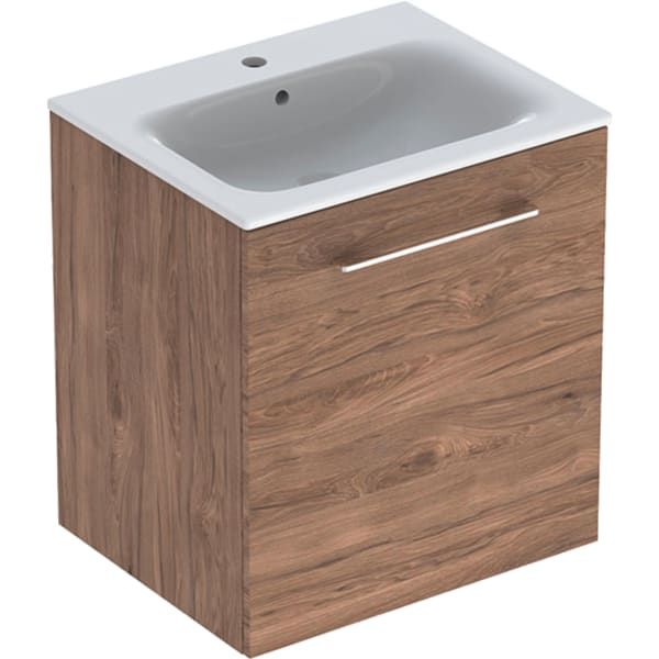 MOBILIER 60 CM SELNOVA SQUARE CU LAVOAR, O USA,NUC AMERICAN HICKORY