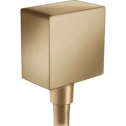 FixFit Square conector furtun dus  - brushed bronze