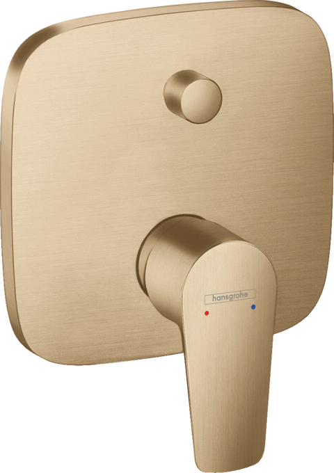 Ornament baterie cada/dus Talis E cu diverter incastrata (necesita IBOX) - brushed bronze