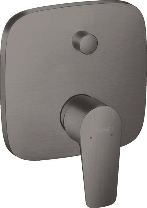 Ornament baterie cada/dus Talis E cu diverter incastrata (necesita IBOX) - brushed black chrome