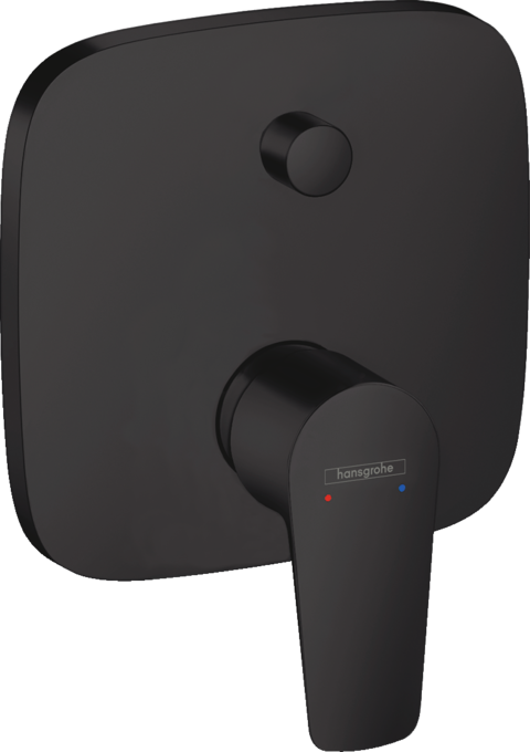 Ornament baterie cada/dus Talis E cu diverter incastrata (necesita IBOX) - matt  black