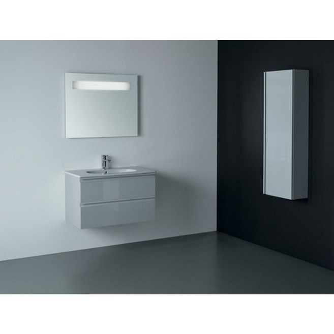 MOBILIER TESI SUSPENDAT 80 CM, 2 SERTARE, GRI DESCHIS LUCIOS