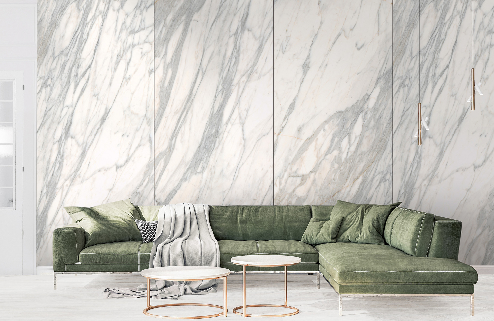 Panou decorativ impermeabil Rocko Tiles Venato Nature R102