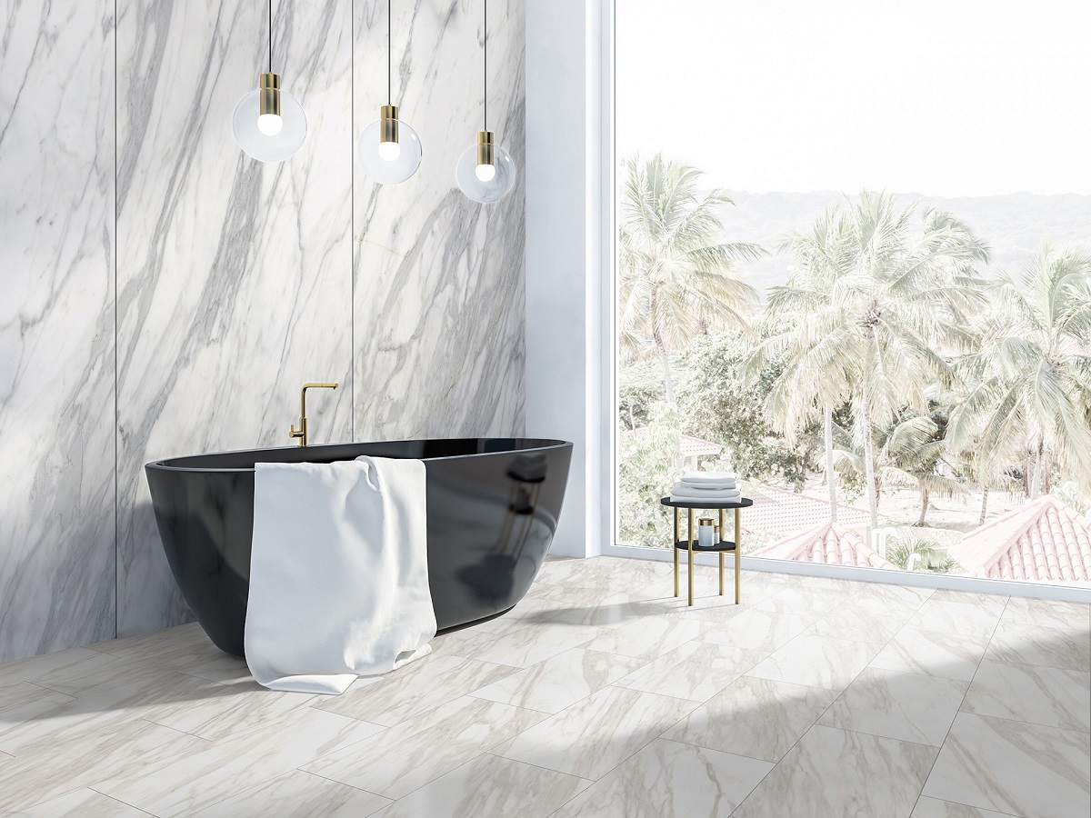 Panou decorativ impermeabil Rocko Tiles Venato Nature R102