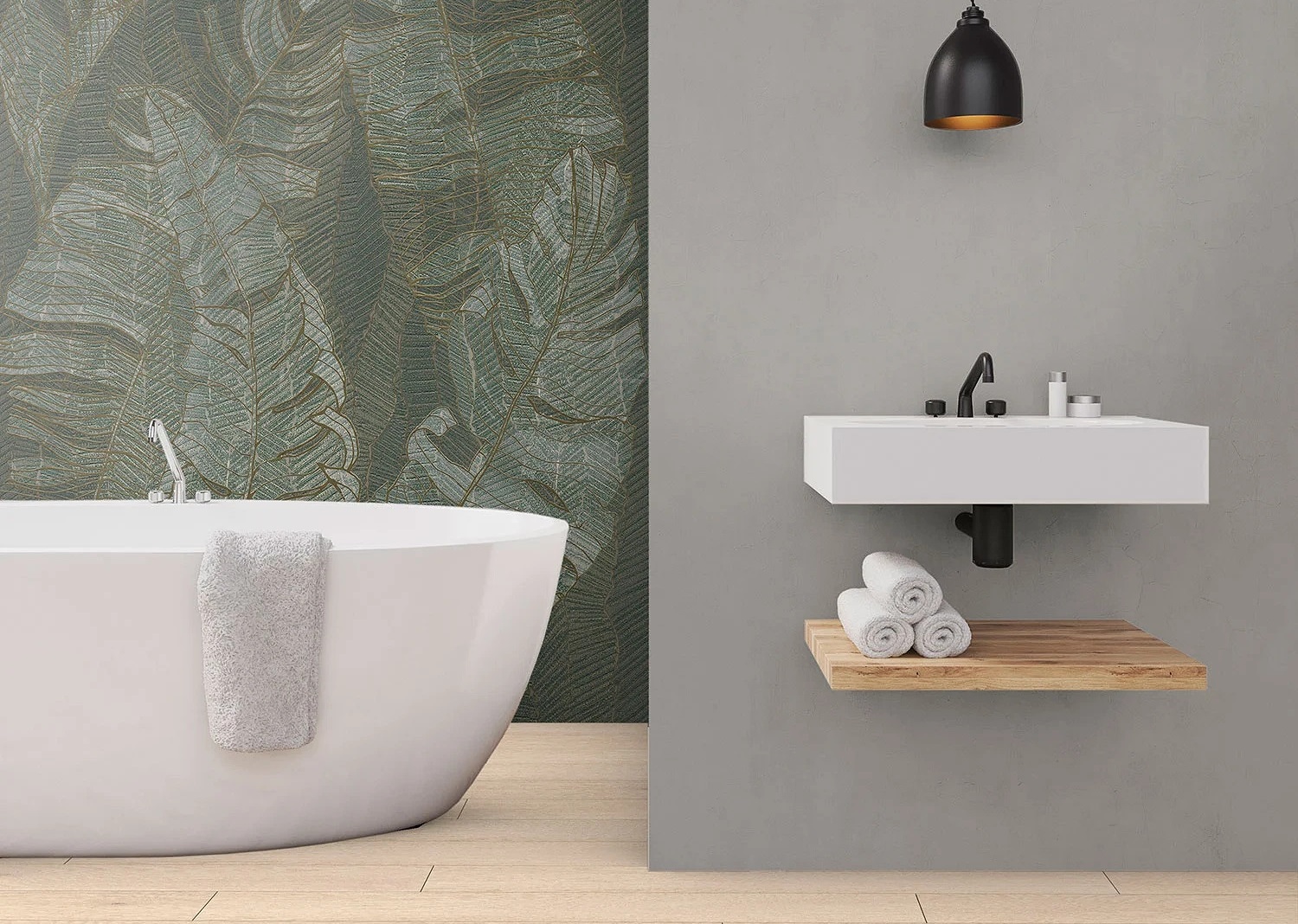 Panou decorativ impermeabil Rocko Tiles Silver Sage R163