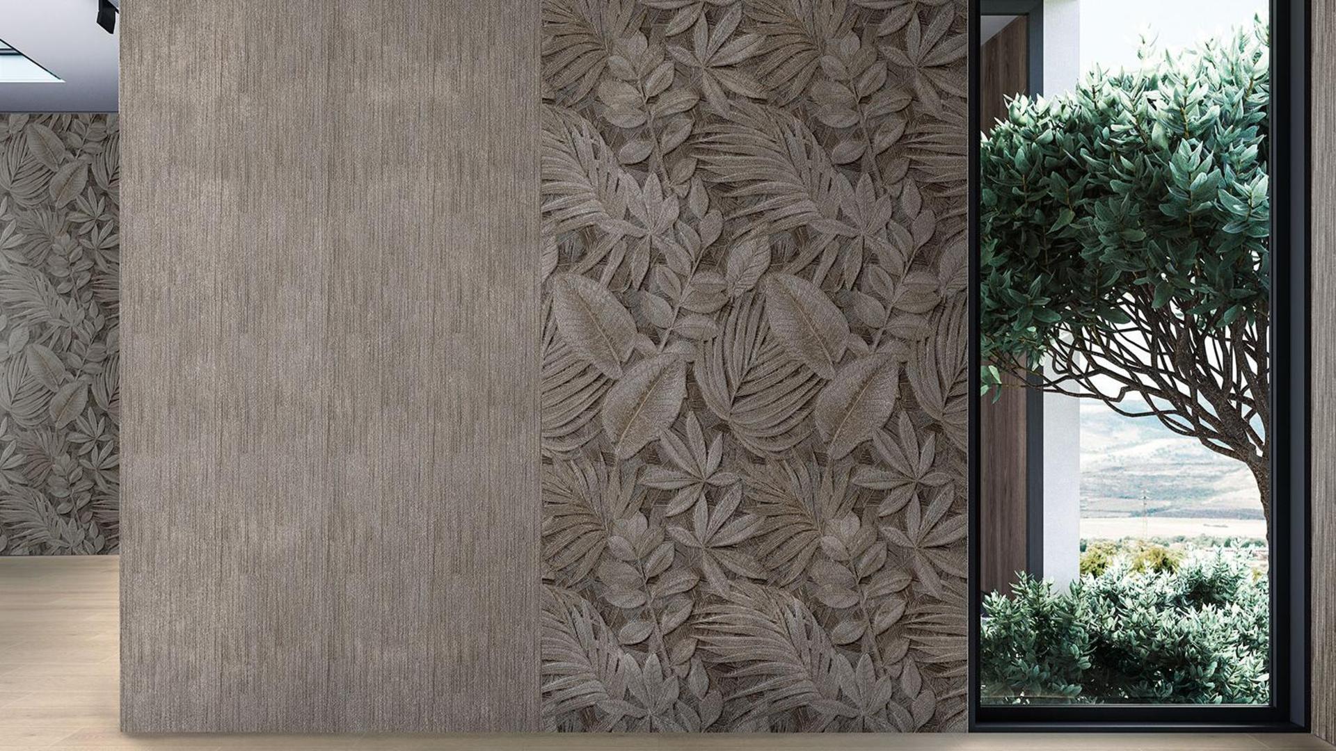 Panou decorativ impermeabil Rocko Tiles Mink Plant R164