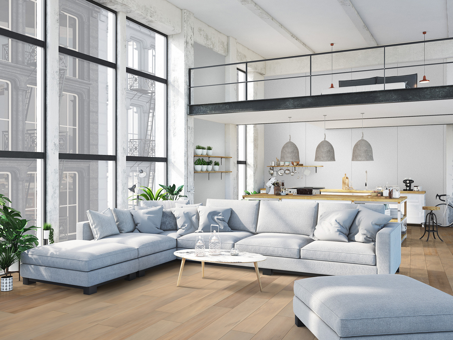 Panou decorativ impermeabil Rocko Tiles White 0110