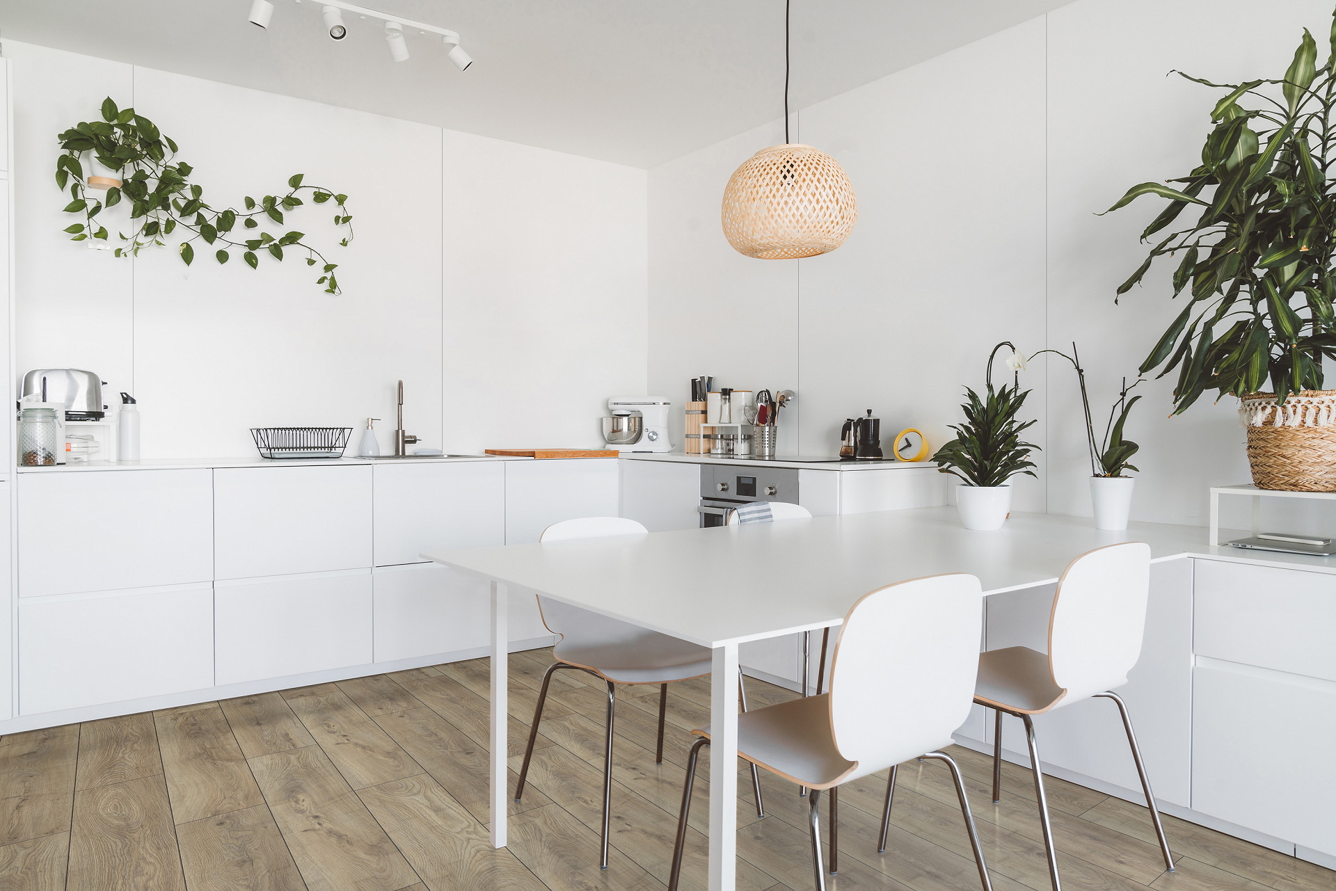 Panou decorativ impermeabil Rocko Tiles White 0110