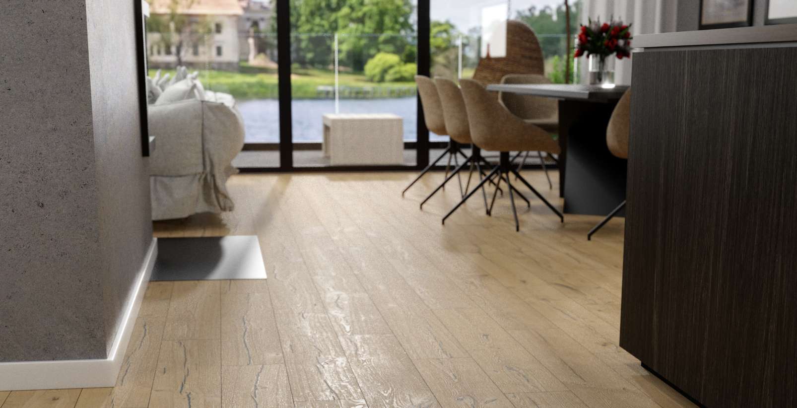 Parchet SPC impermeabil Rocko - R237 Raw Stackhouse Oak 6mm