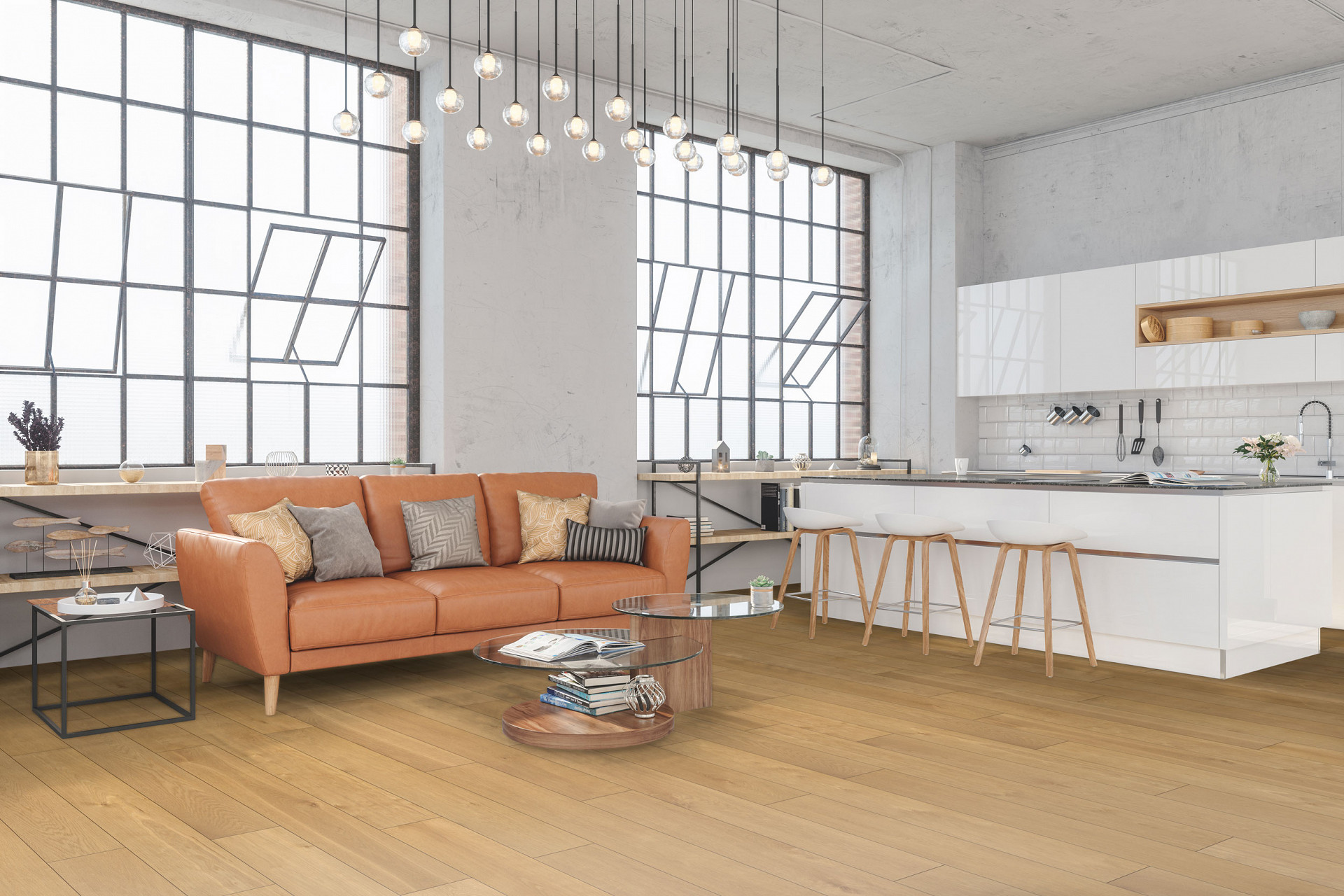 Parchet SPC rezistent la apă cu folie Crescendo R081 5+1mm - Rocko®