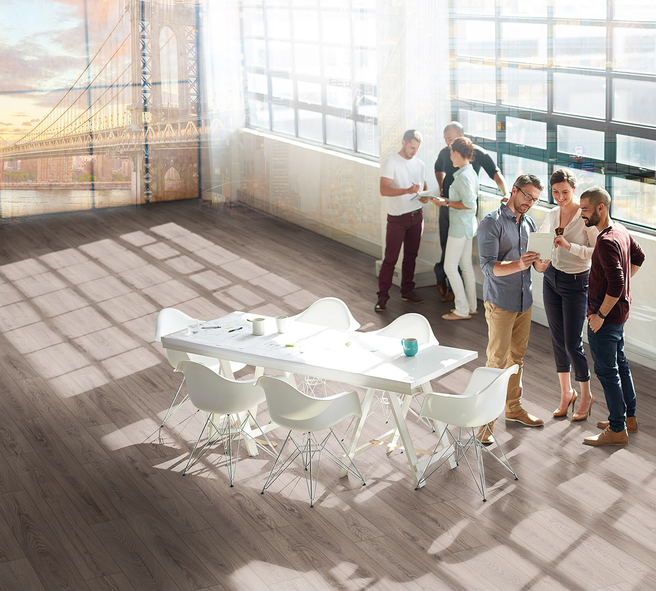 Rutherford Oak K488 6+1mm - Organic Clever Silent| Parchet laminat rezistent la apă  - Krono Original