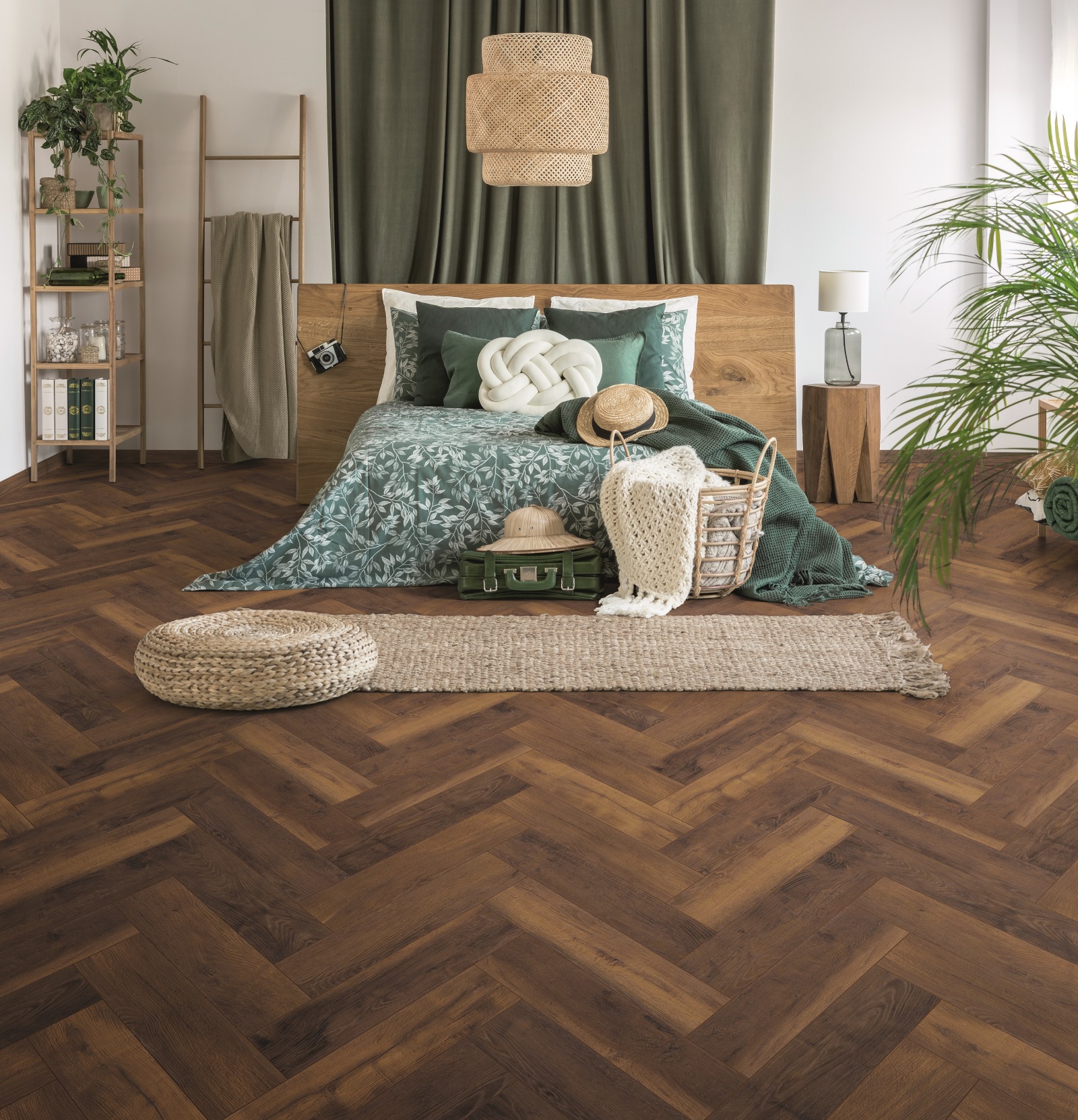 Parchet laminat MO.RE! | Herringbone 8 | Lagnua Oak K411 - Krono Original